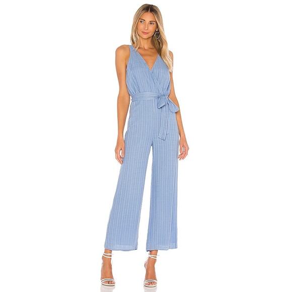 NWT Privacy Please Cardiff Rayon Jumpsuit in Blue Women’s Size Medium - Picture 1 of 10